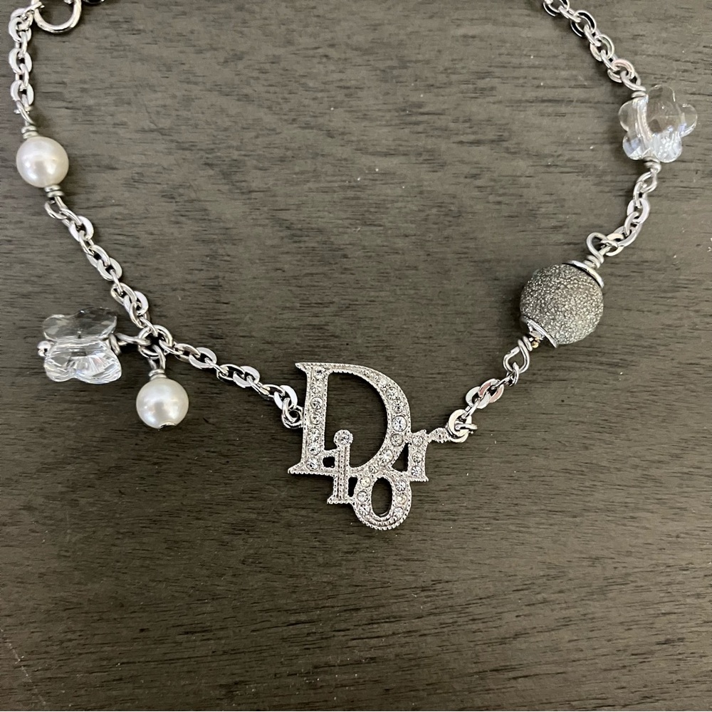 Authentic Dior Silver Charm Bracelet with dust bag pouch - Picture 7 of 11